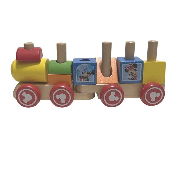 Melissa & Doug Disney Mickey Mouse & Friends 10 pc. wooden stacking train set - Picture 1 of 6